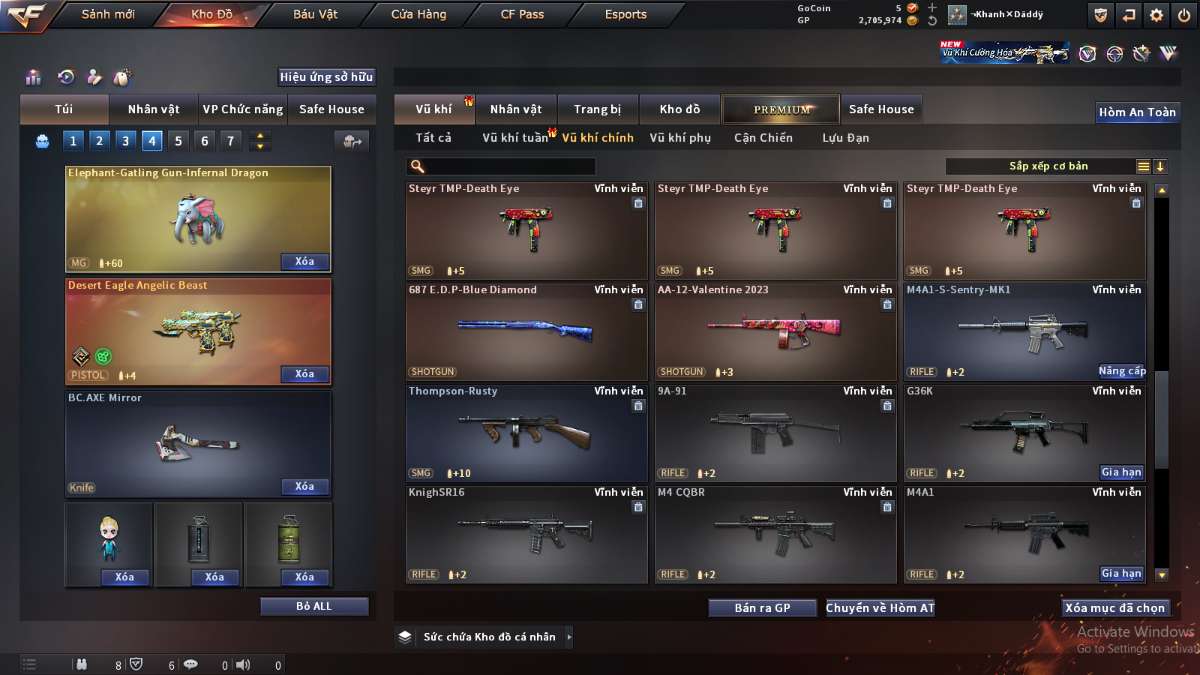 shop acc cf uy tin gia re